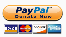 PayPal Donate Now Visa Mastercard Discover American Express